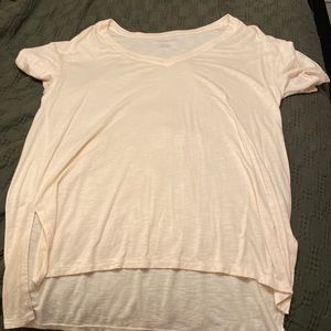 Cream Off the Shoulder T-Shirt American Eagle
